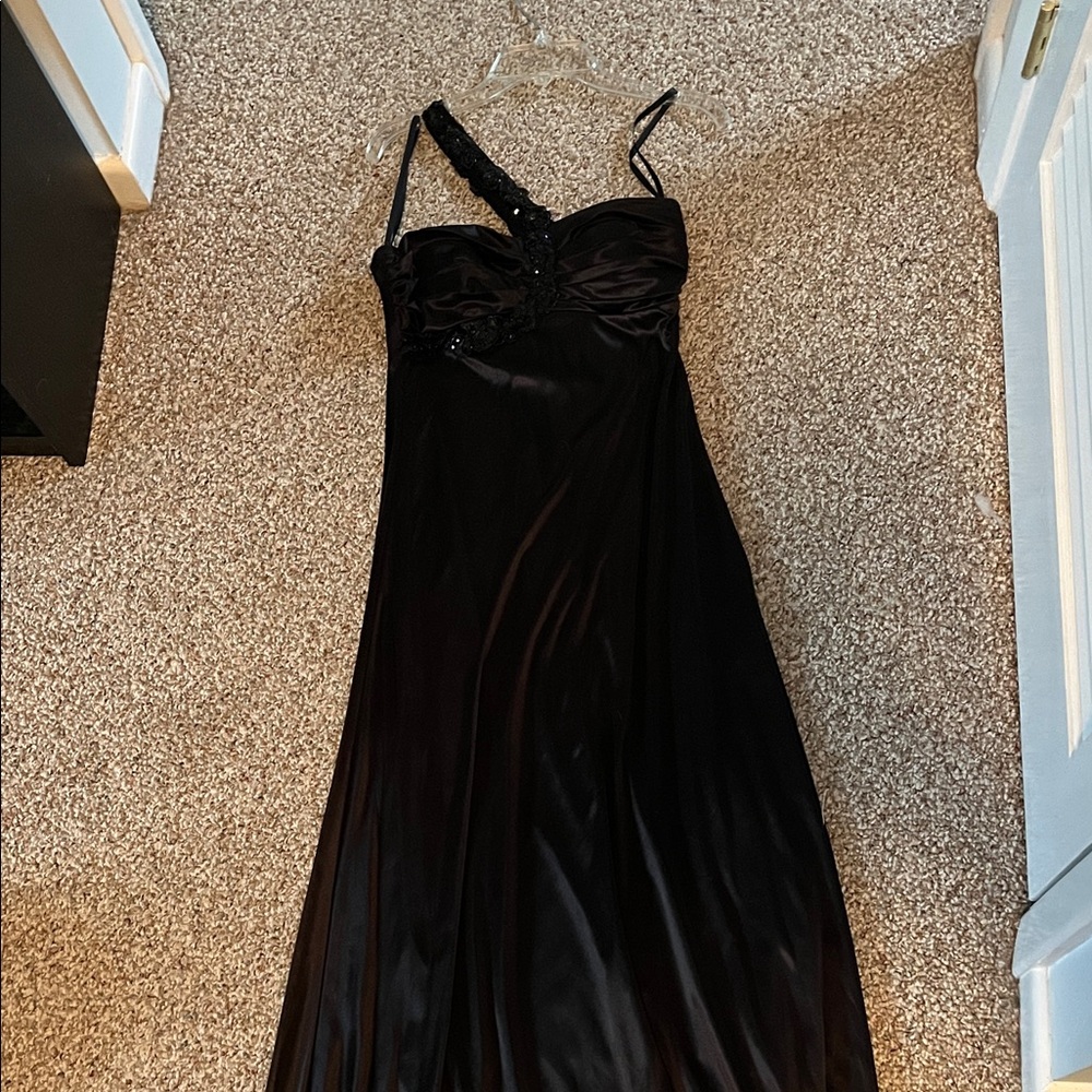 Taboo One Shoulder Black Dress